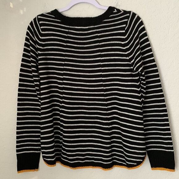 Cloud Chaser Women’s Striped Long Sleeve Sweater Size L - Picture 2 of 10